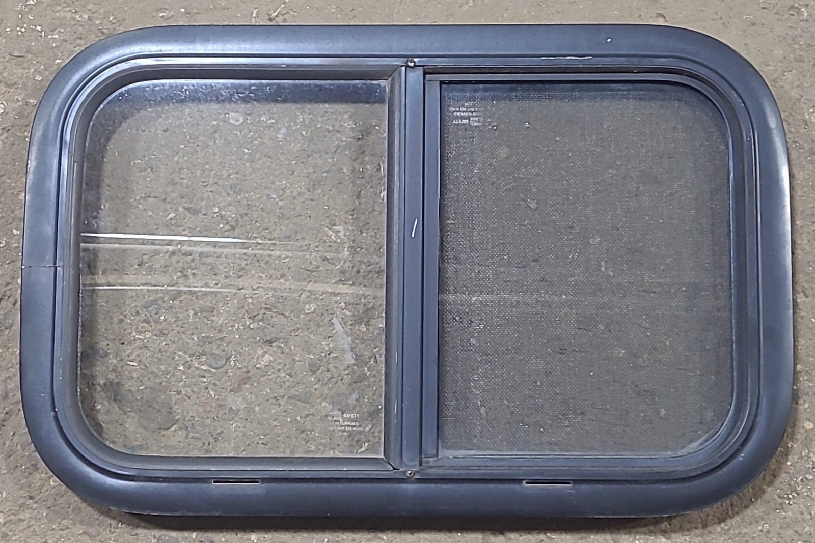 Used Black Radius Opening Window : 23 1/2