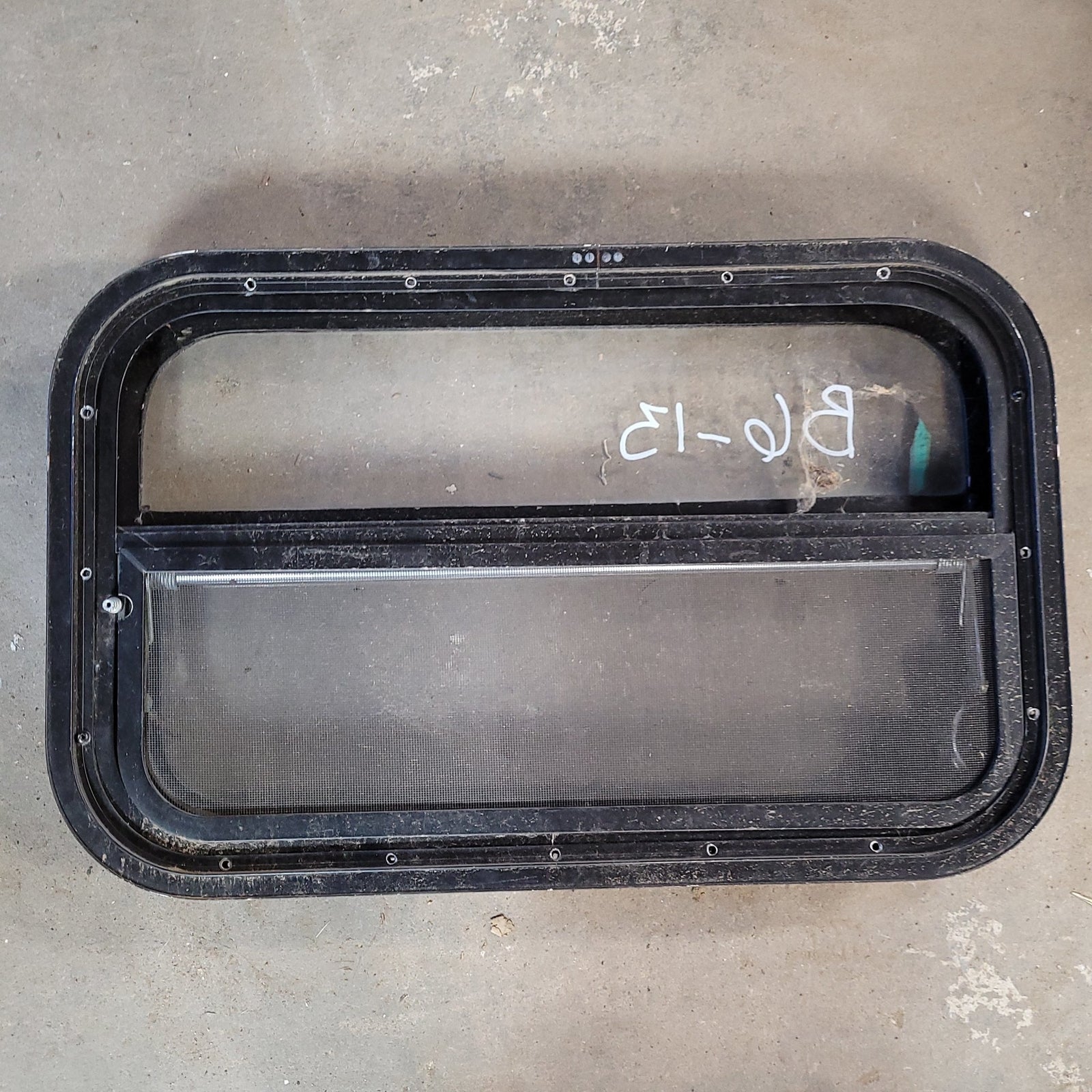 Used Black Radius Opening Window : 23 1/2 X 14 1/2 X 2