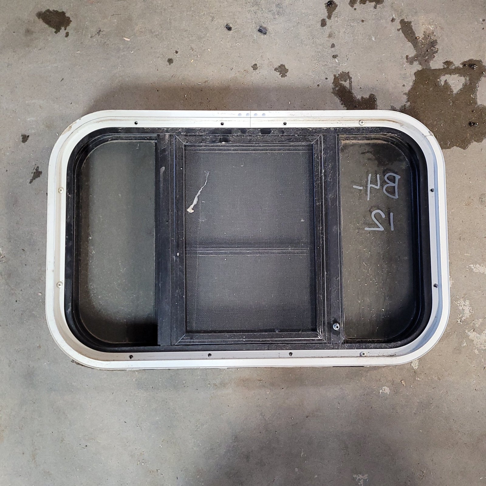Used Black Radius Opening Window : 23 1/2 X 14 1/2 X 2