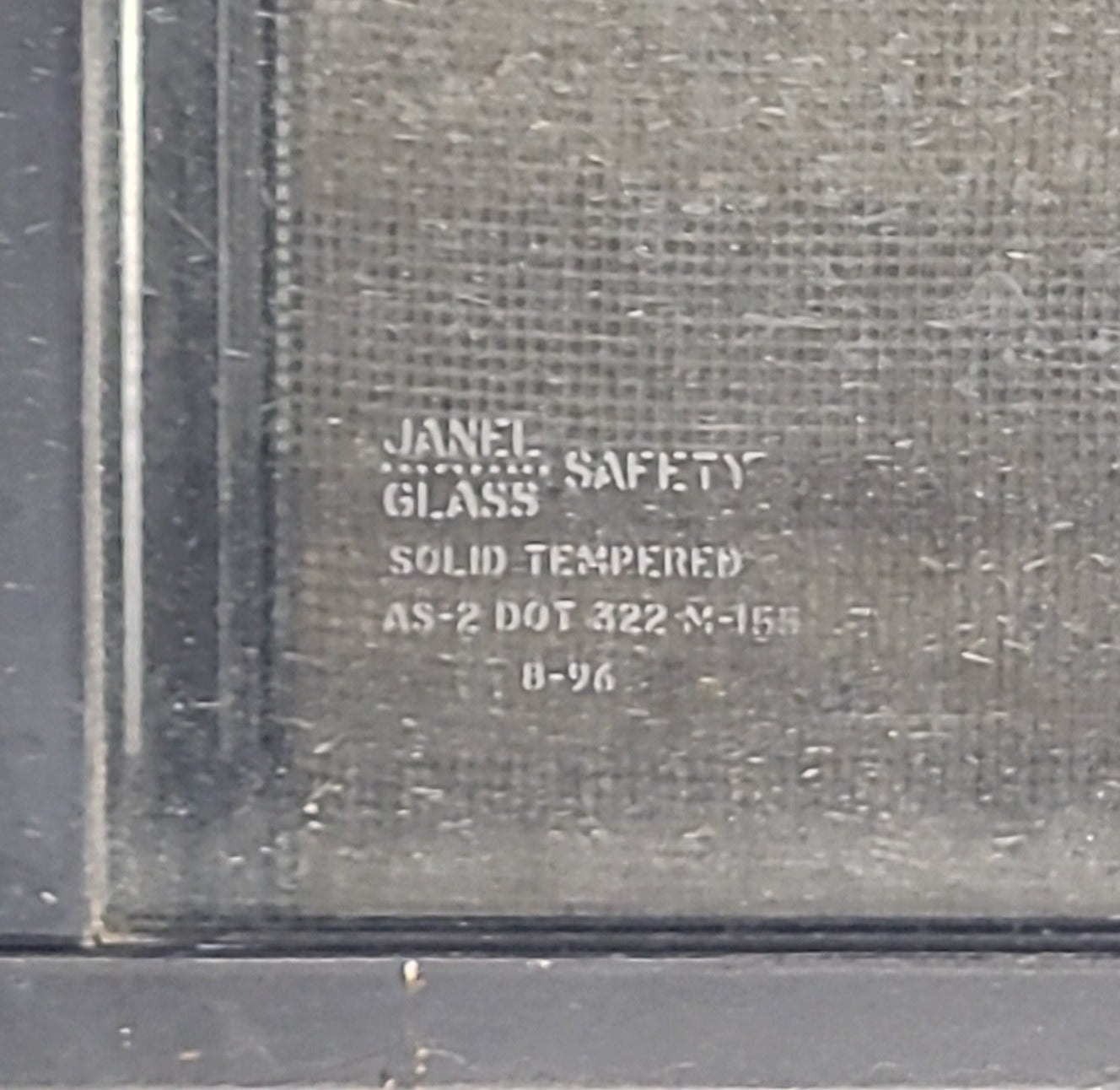 Used Black Radius Opening Window : 23 1/4