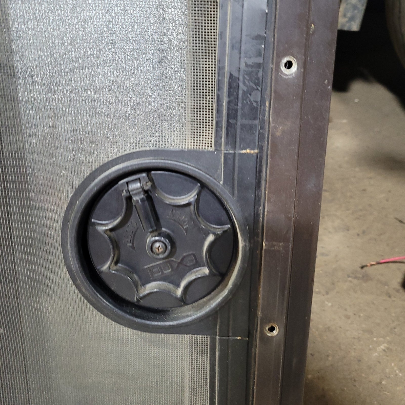 Used Black Radius Opening Window : 23 3/4