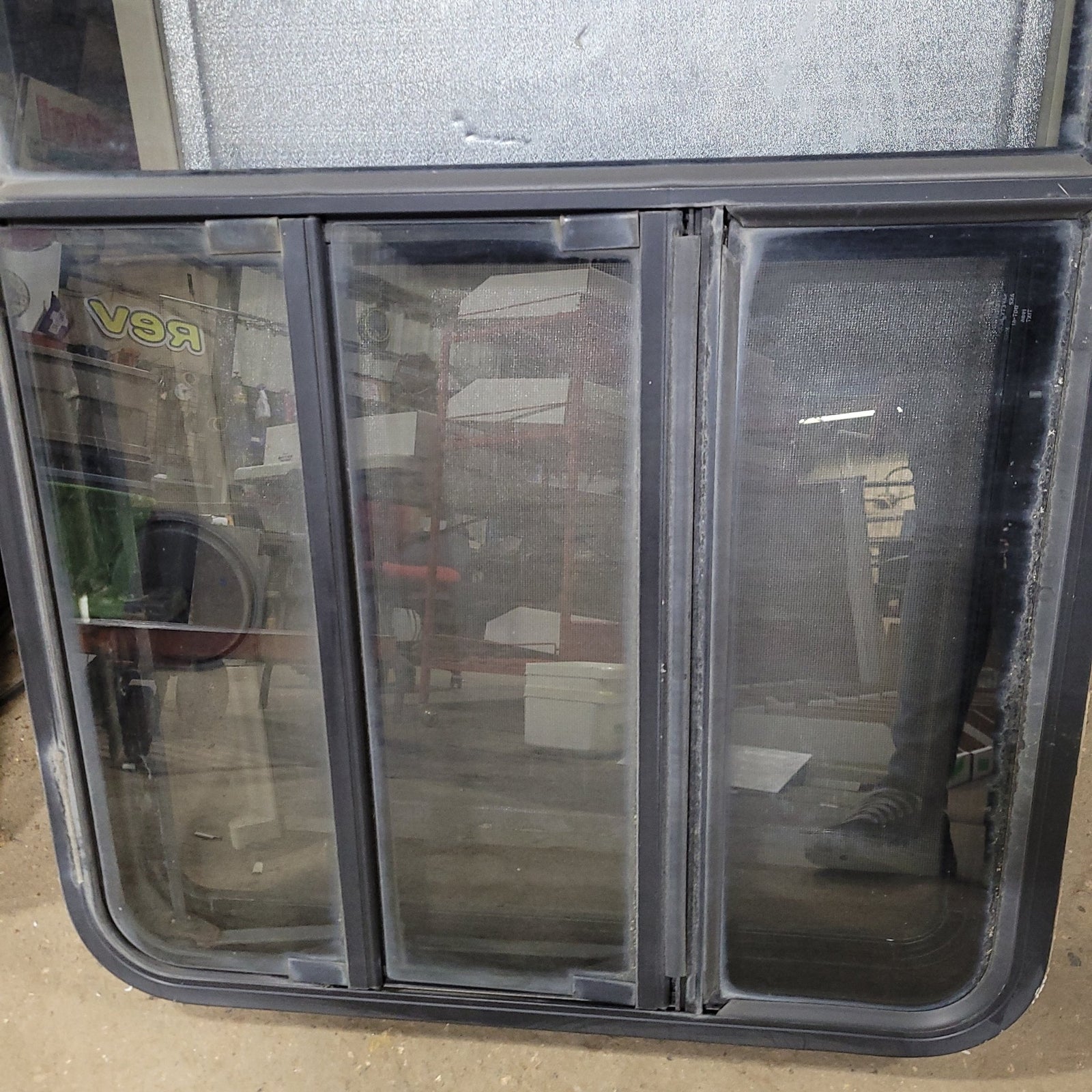 Used Black Radius Opening Window : 23 3/4