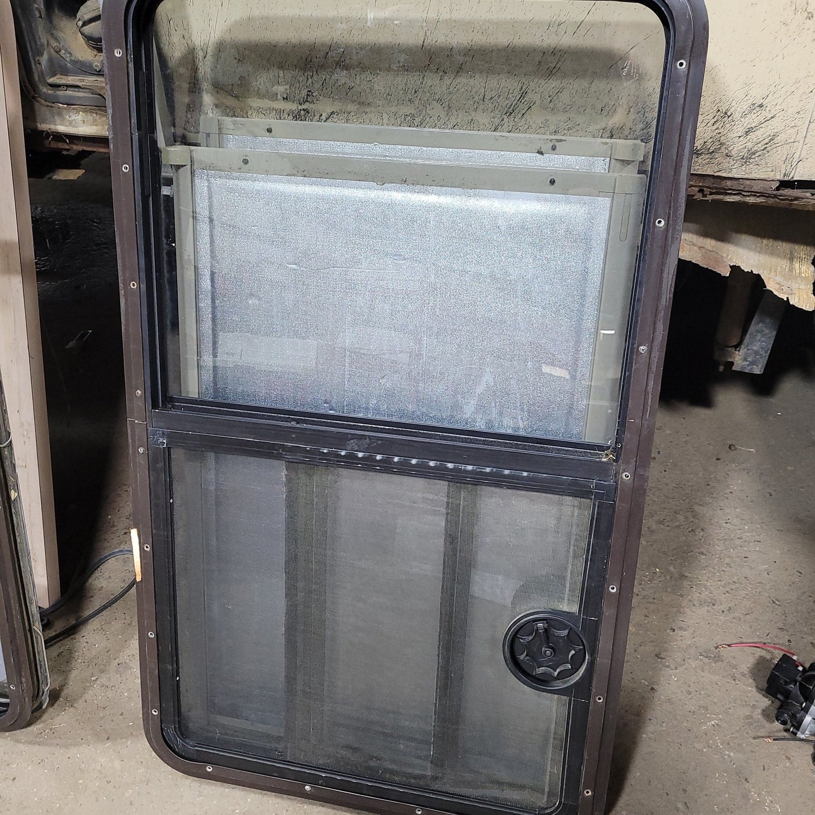 Used Black Radius Opening Window : 23 3/4