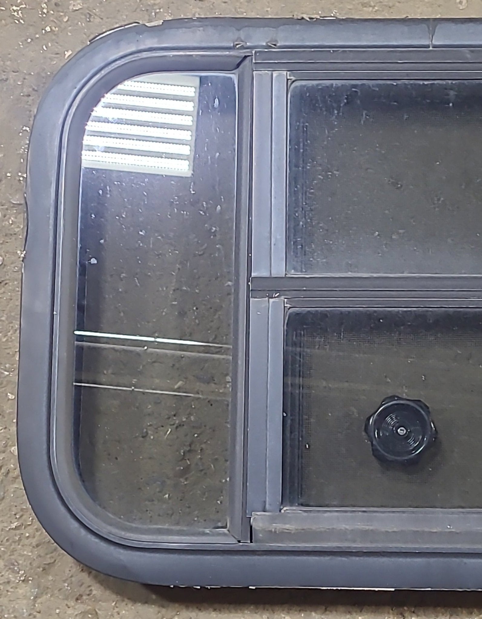 Used Black Radius Opening Window : 23 3/8