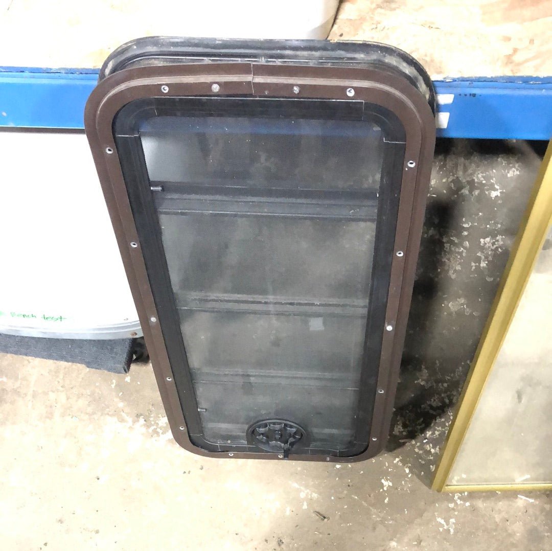 Used Black Radius Opening Window : 23 X 7 5/8 X 2