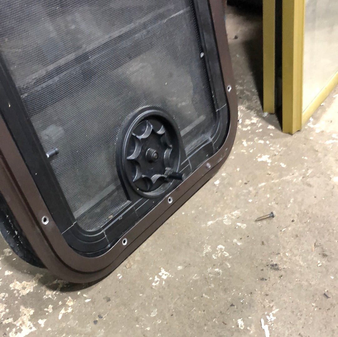 Used Black Radius Opening Window : 23 X 7 5/8 X 2