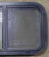Used Black Radius Opening Window : 24 1/2" W x 15" H x 1 7/8" D - Young Farts RV Parts