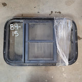 Used Black Radius Opening Window : 24 1/2 X 15 1/2 X 2