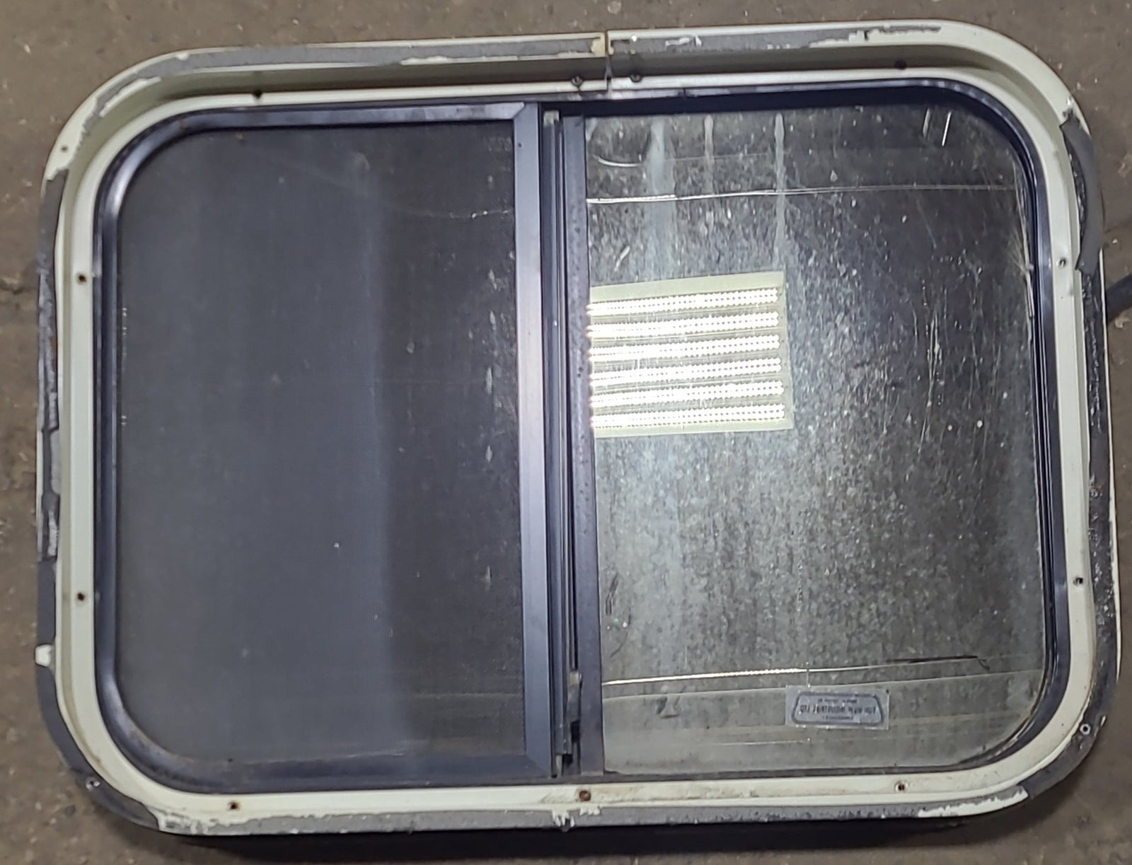 Used Black Radius Opening Window : 24 1/4