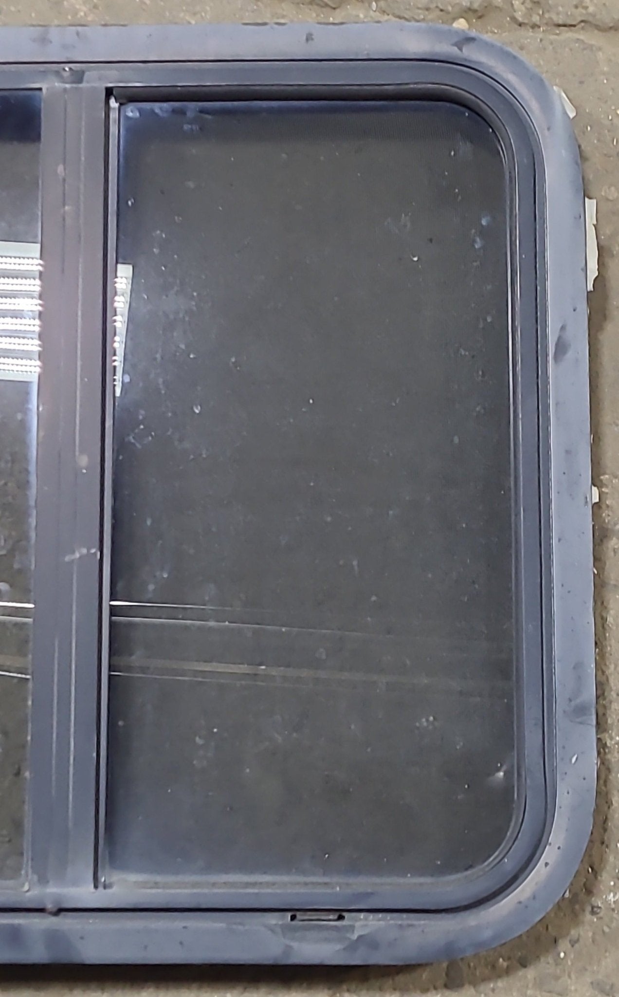 Used Black Radius Opening Window : 24 1/4