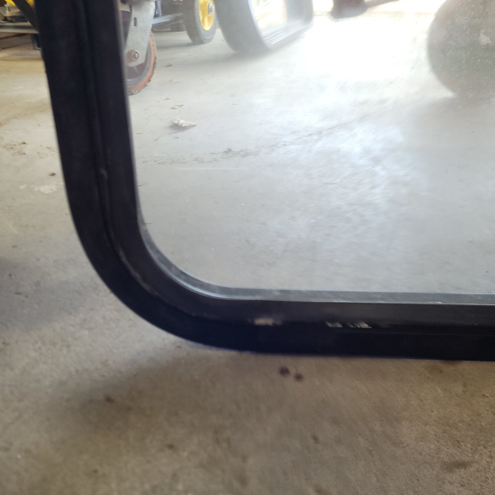 Used Black Radius Opening Window : 24 1/4 X 19 3/4 X 2