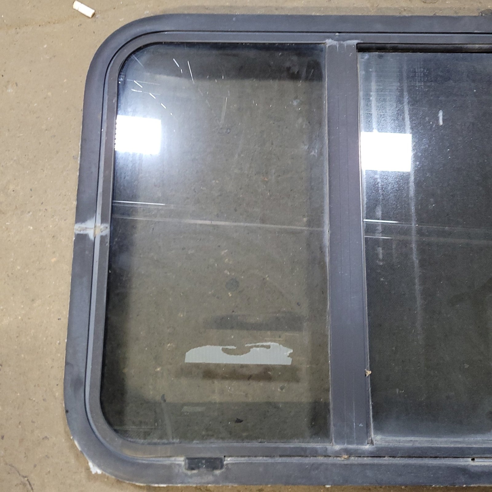 Used Black Radius Opening Window : 24 1/4