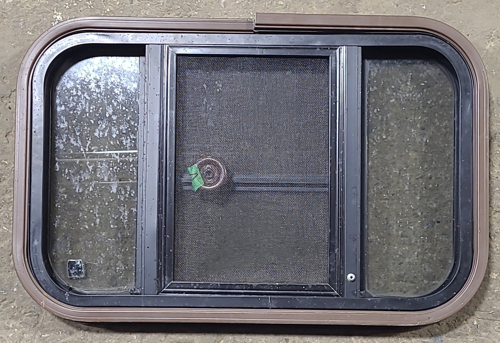 Used Black Radius Opening Window : 24 3/4