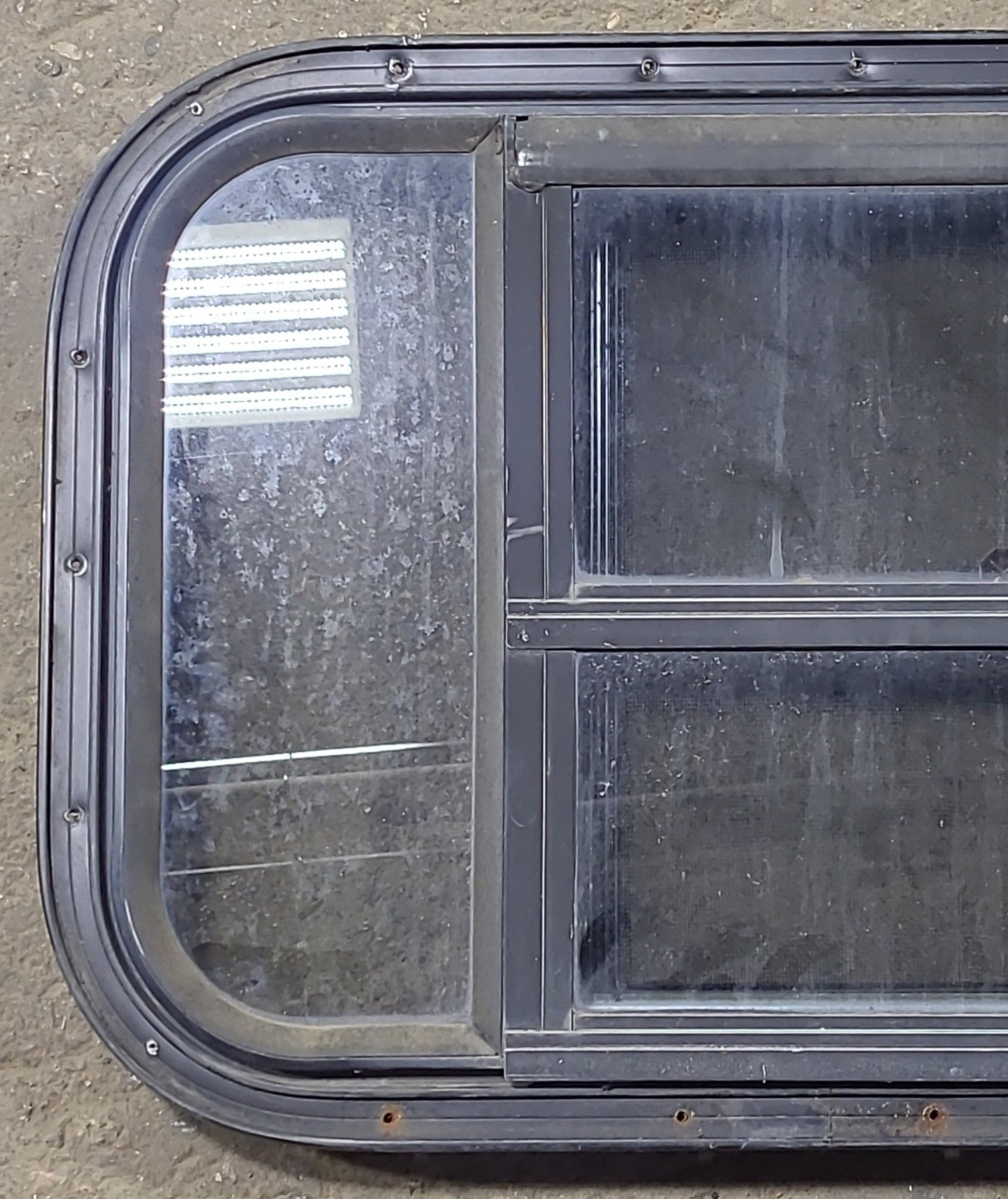 Used Black Radius Opening Window : 24 3/4