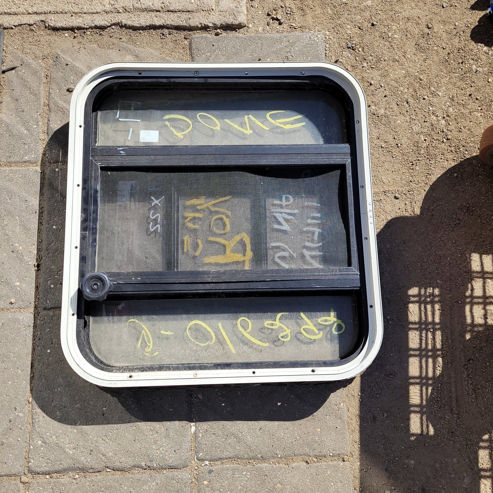 Used Black Radius Opening Window : 24 X 22 X 2