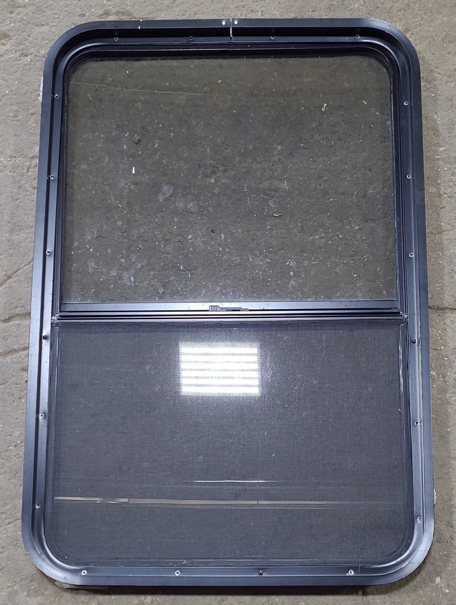 Used Black Radius Opening Window : 26 1/2