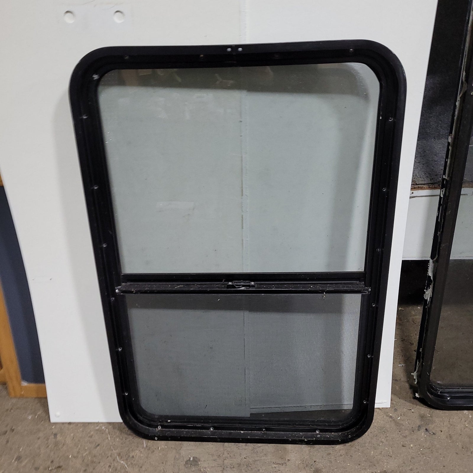 Used Black Radius Opening Window : 26 1/4