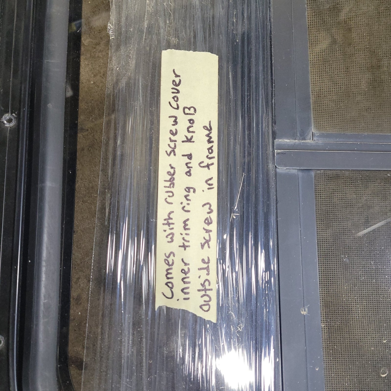 Used Black Radius Opening Window : 29 3/4