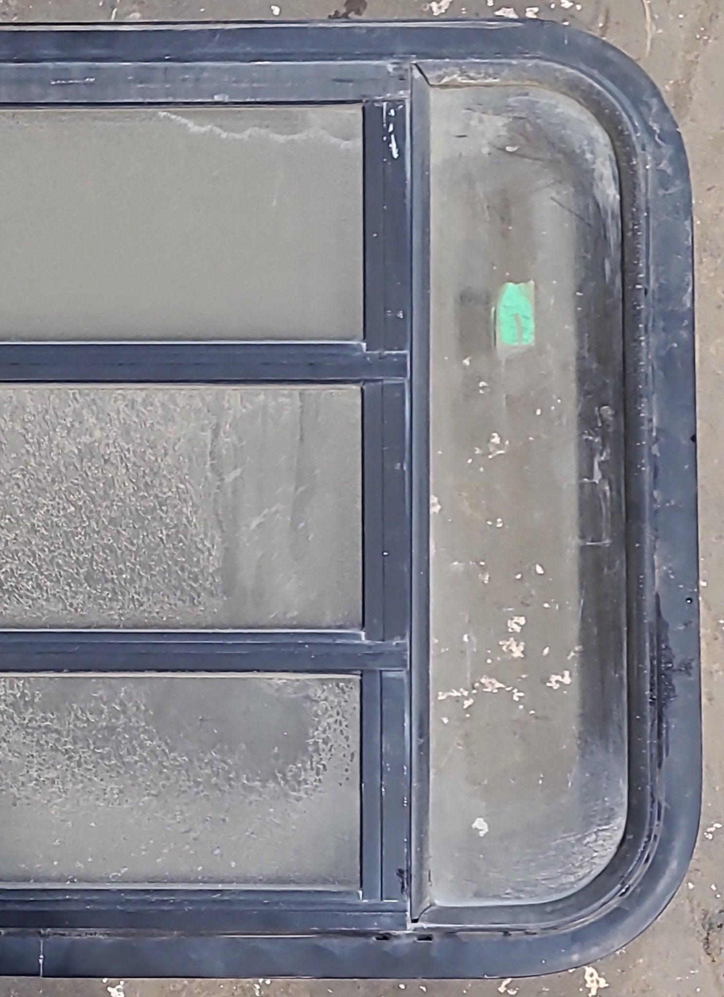 Used Black Radius Opening Window : 29 3/8