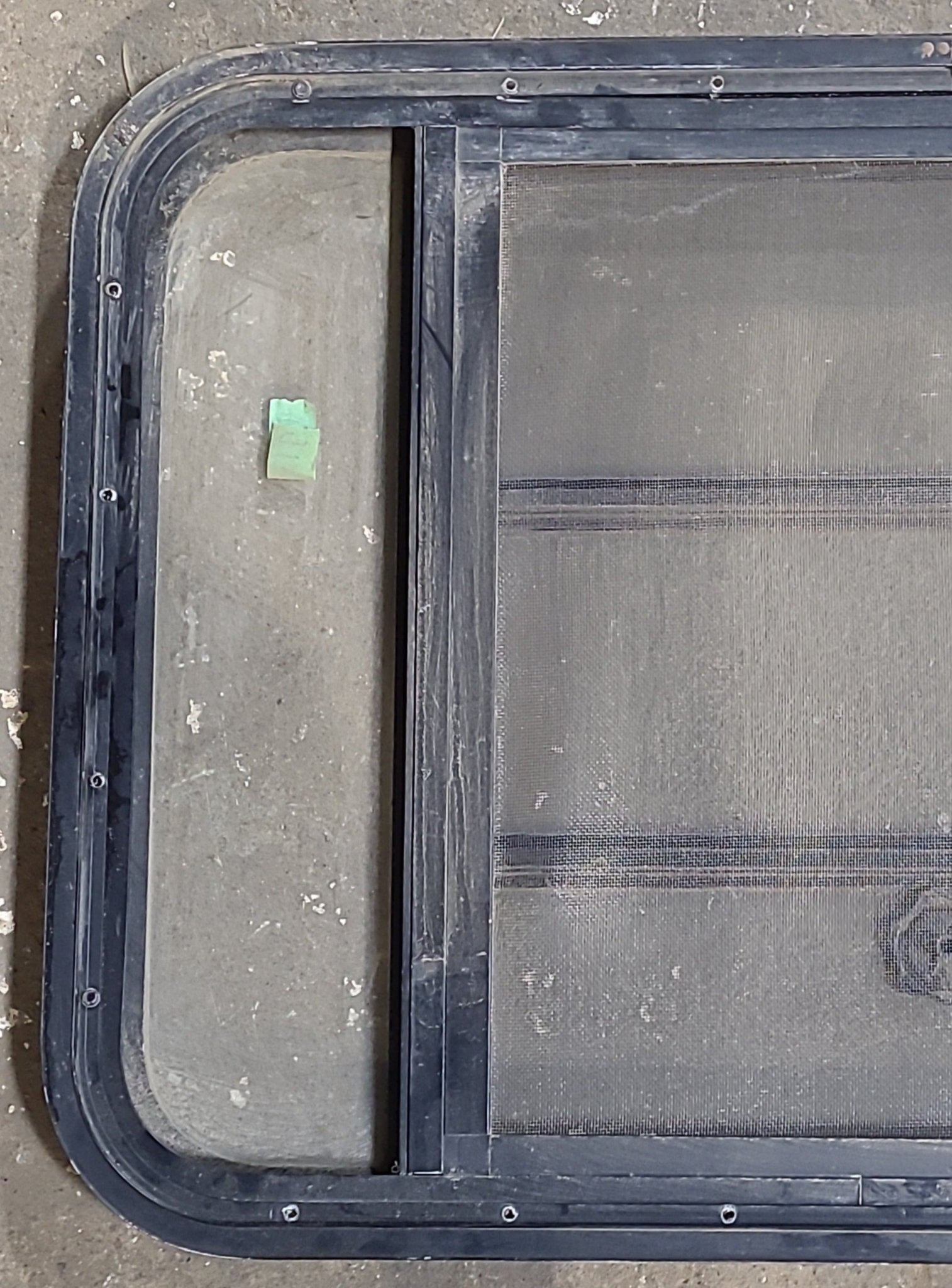 Used Black Radius Opening Window : 29 3/8