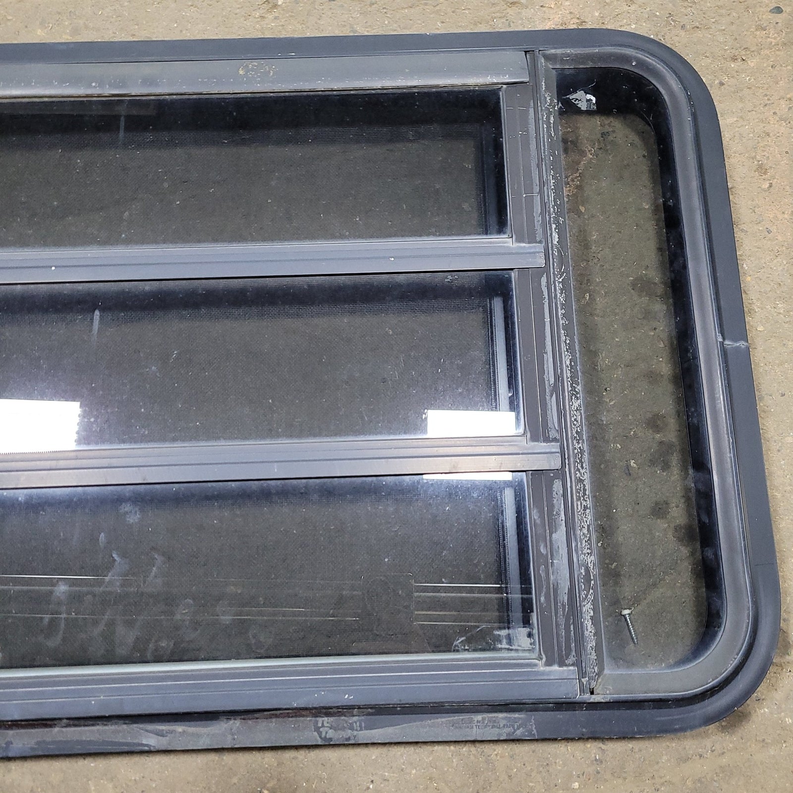 Used Black Radius Opening Window : 35 1/4