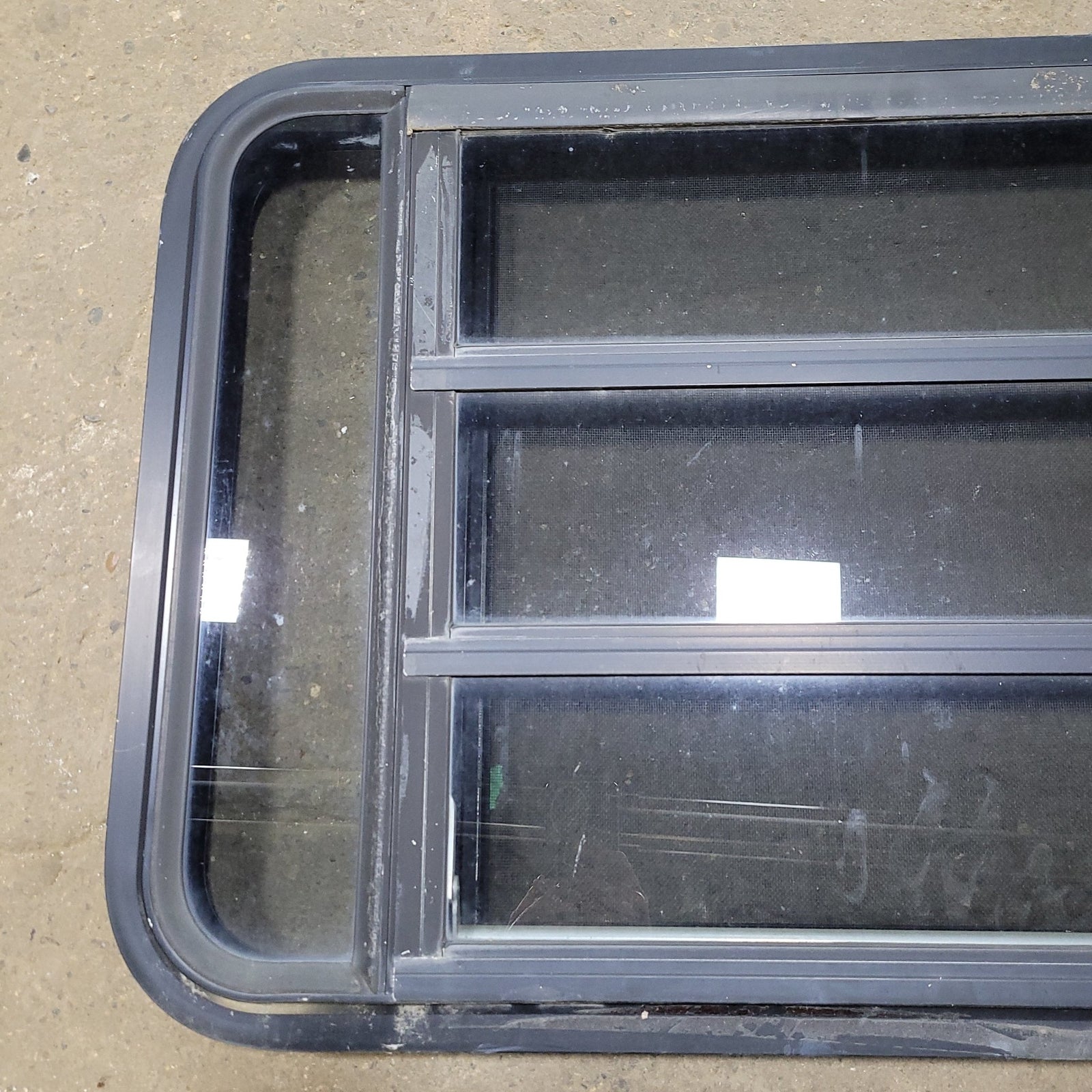 Used Black Radius Opening Window : 35 1/4