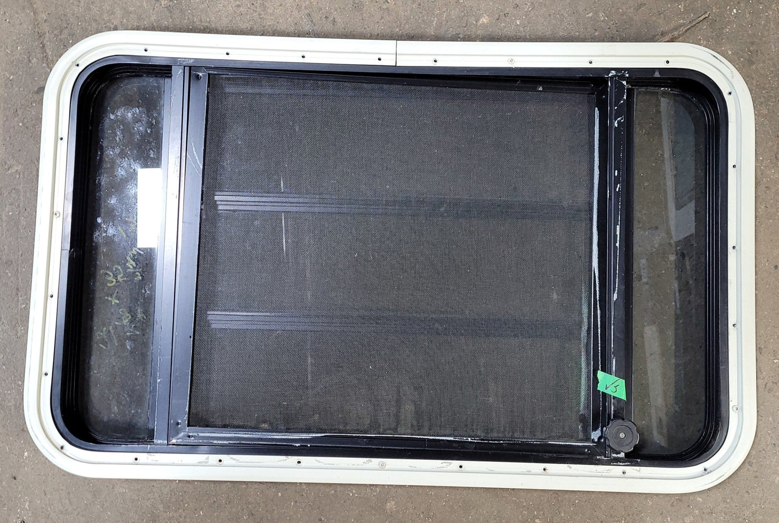 Used Black Radius Opening Window : 35 1/4