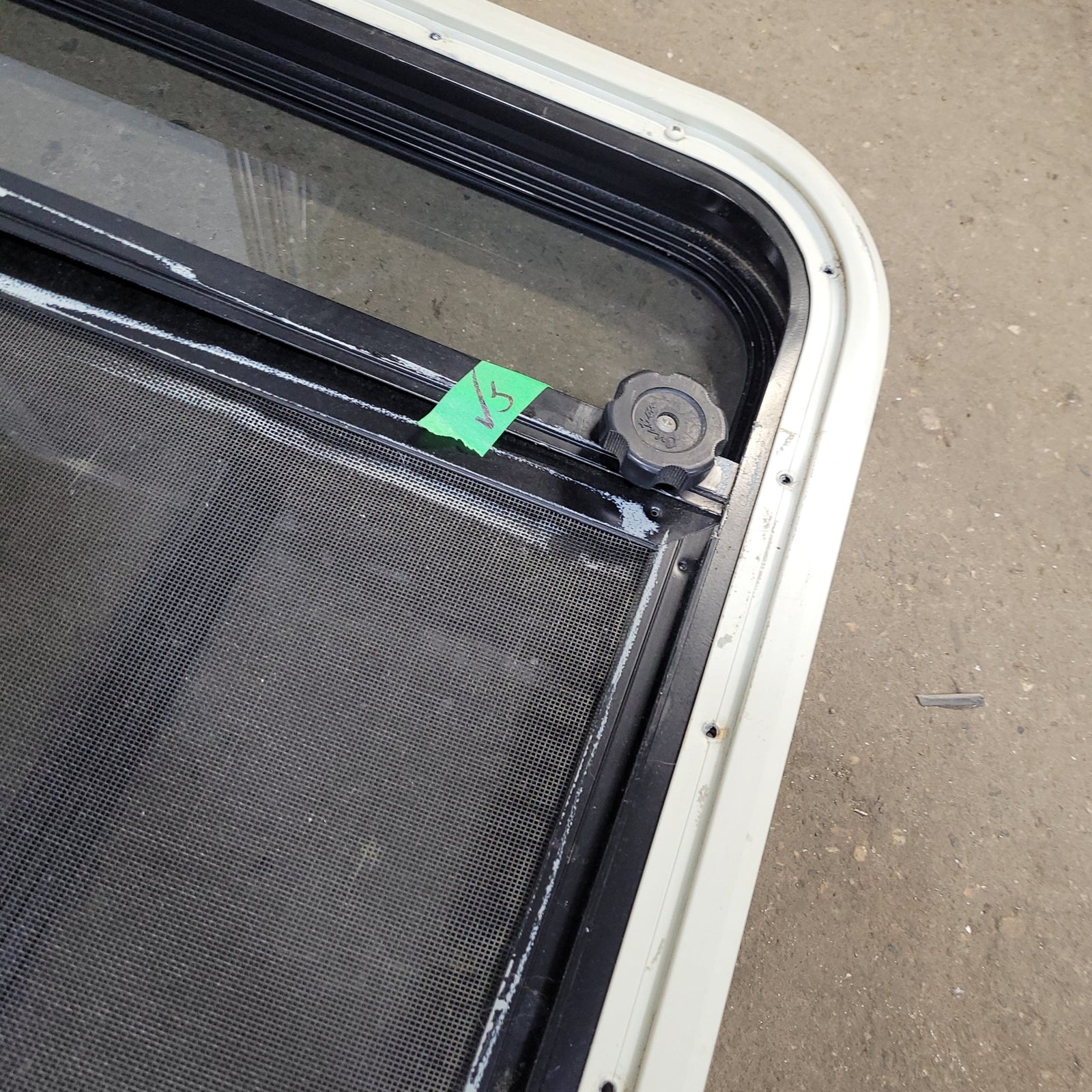 Used Black Radius Opening Window : 35 1/4