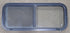 Used Black Radius Opening Window : 36 1/2" W x 14 3/4" H x 1 3/4" D - Young Farts RV Parts