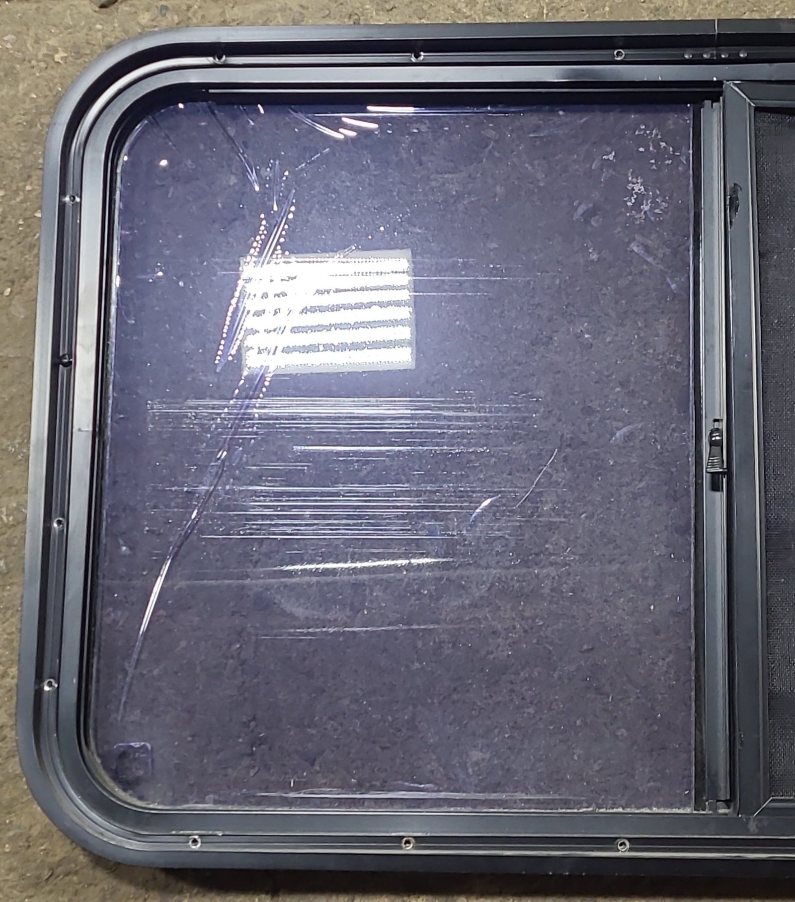 Used Black Radius Opening Window : 36 1/2