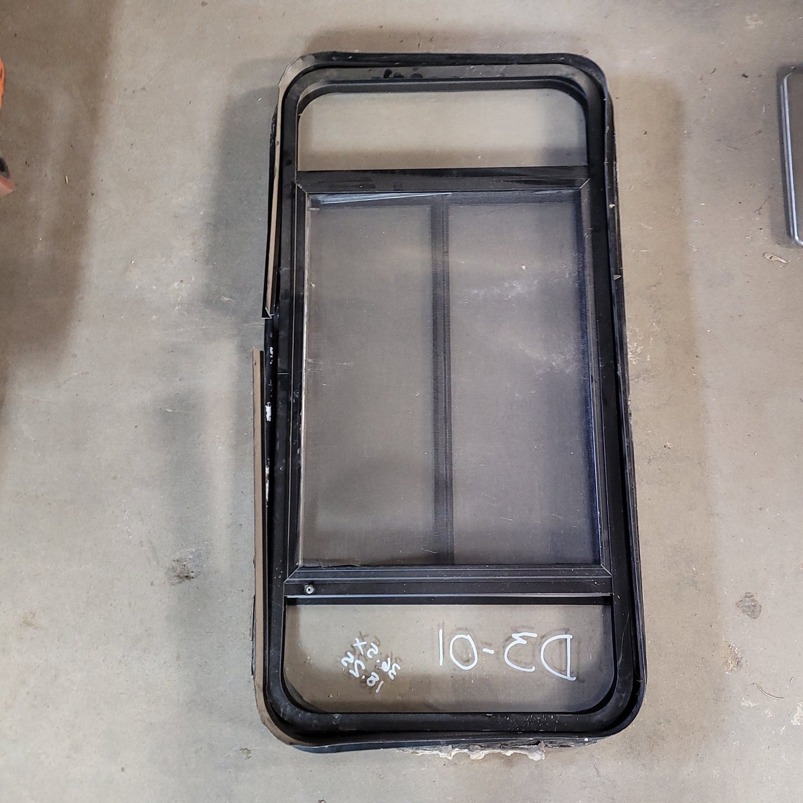 Used Black Radius Opening Window : 36 1/2 X 18 1/4 X 2