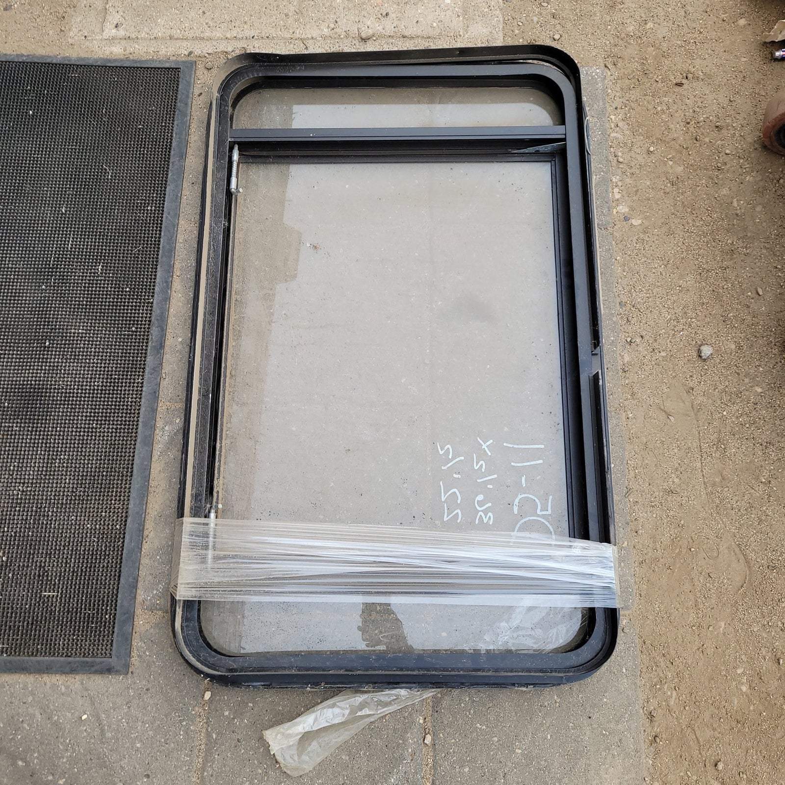 Used Black Radius Opening Window : 36 1/2 X 22 1/2 X 2