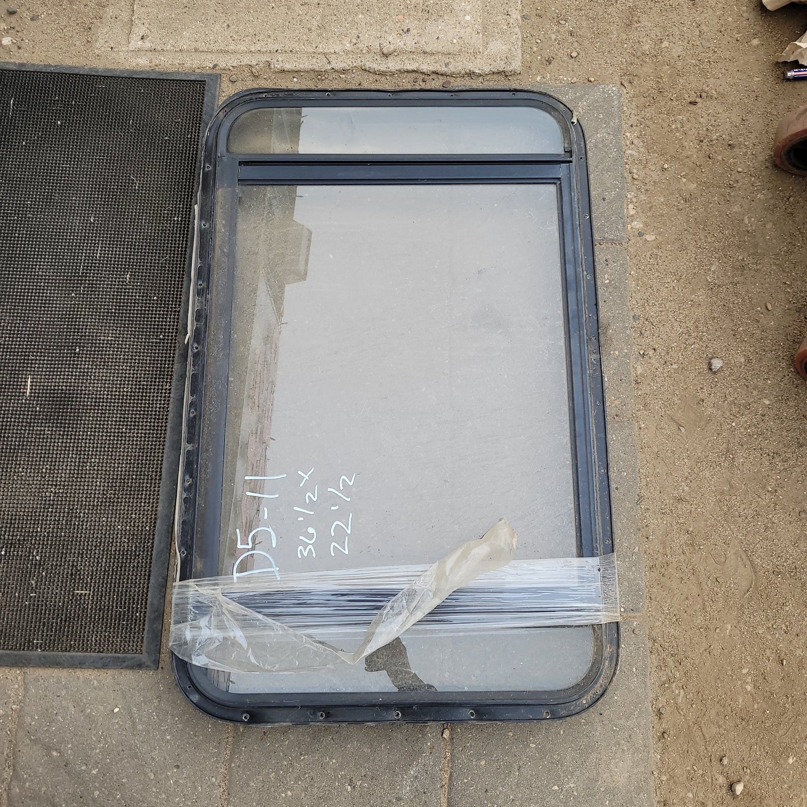 Used Black Radius Opening Window : 36 1/2 X 22 1/2 X 2