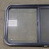 Used Black Radius Opening Window : 36 1/4" W X 21 3/4" H X 1 3/4" D - Young Farts RV Parts