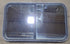 Used Black Radius Opening Window : 36 1/4" W x 21 3/4" H x 2" D - Young Farts RV Parts
