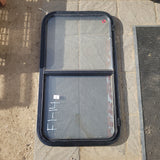 Used Black Radius Opening Window : 36 1/4 X 19 3/4 X 2