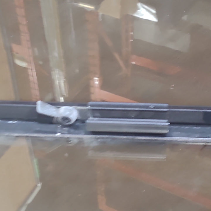 Used Black Radius Opening Window : 36 3/4" W x 21 3/4" H x 1 7/8" D - Young Farts RV Parts