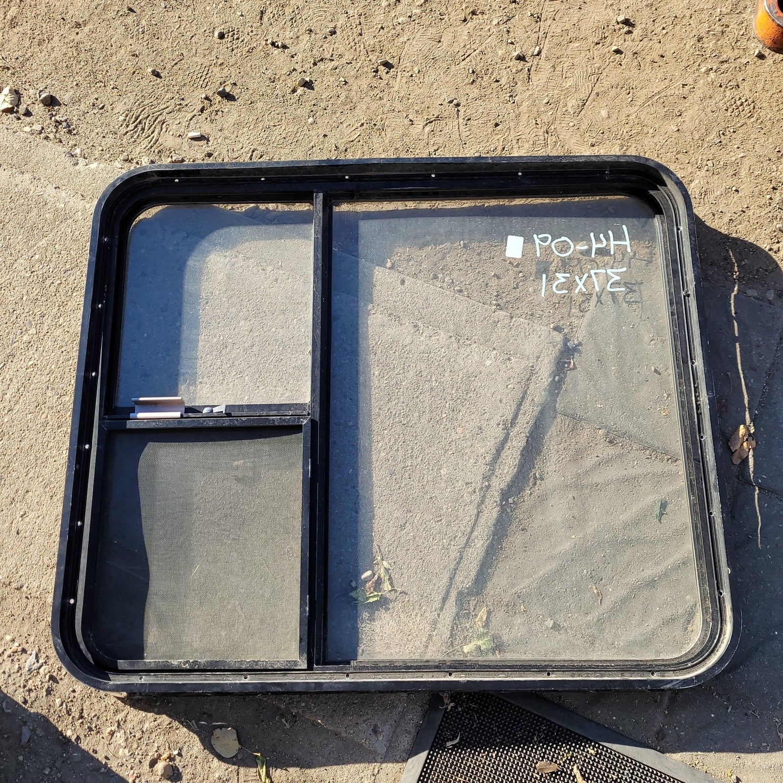 Used Black Radius Opening Window : 37 X 31 X 2