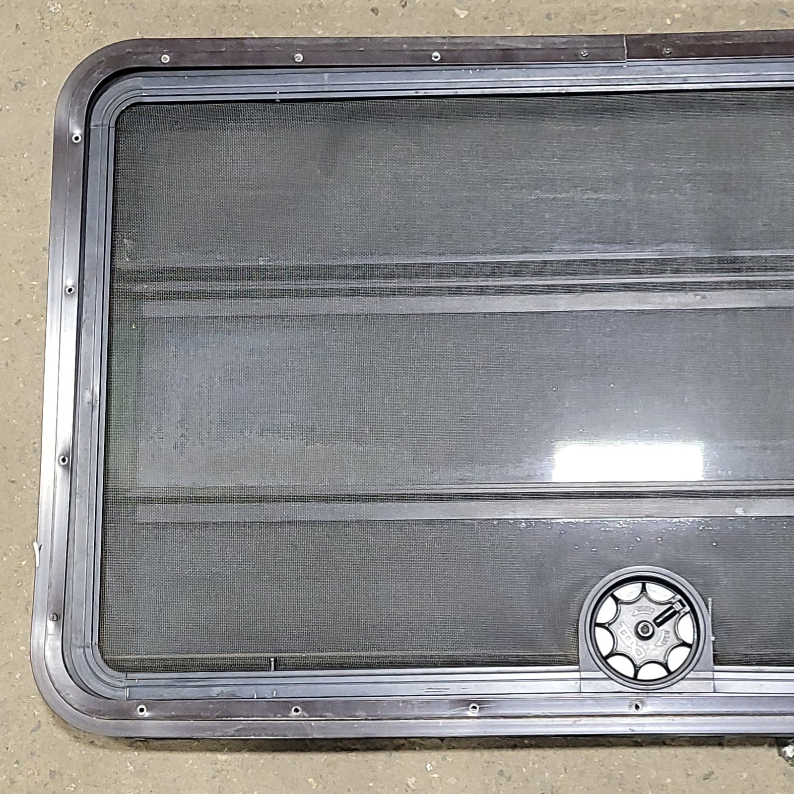 Used Black Radius Opening Window : 40 3/8