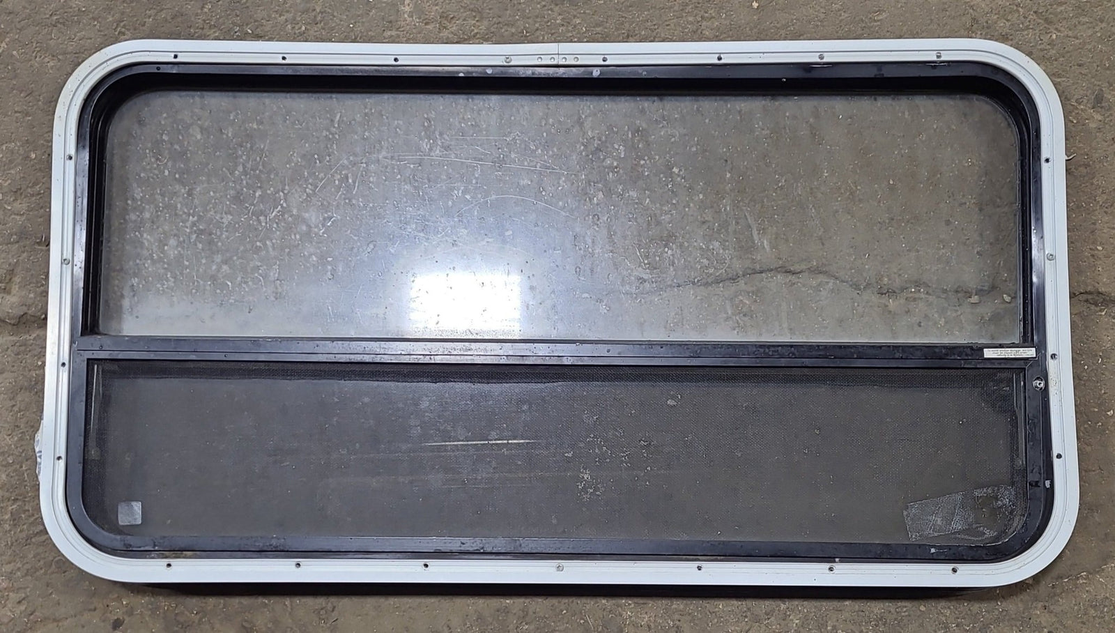 Used Black Radius Opening Window : 41 3/8