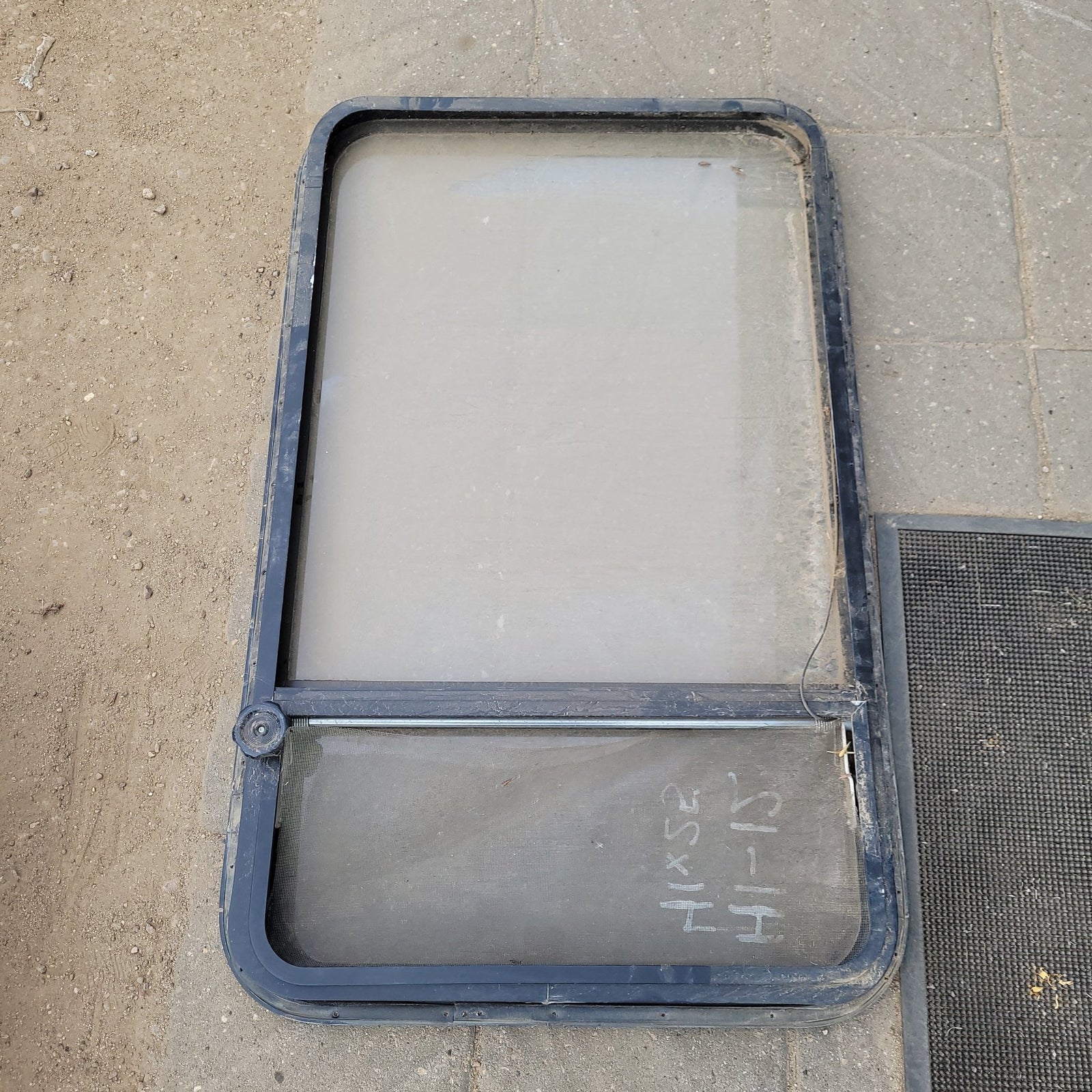 Used Black Radius Opening Window : 41 X 25 X 2