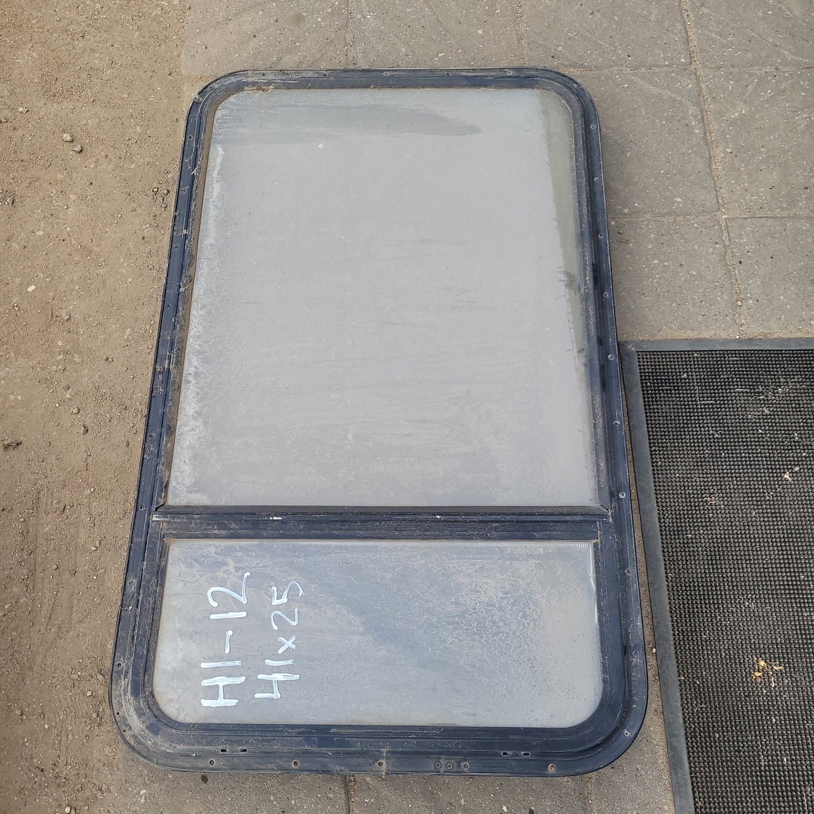 Used Black Radius Opening Window : 41 X 25 X 2