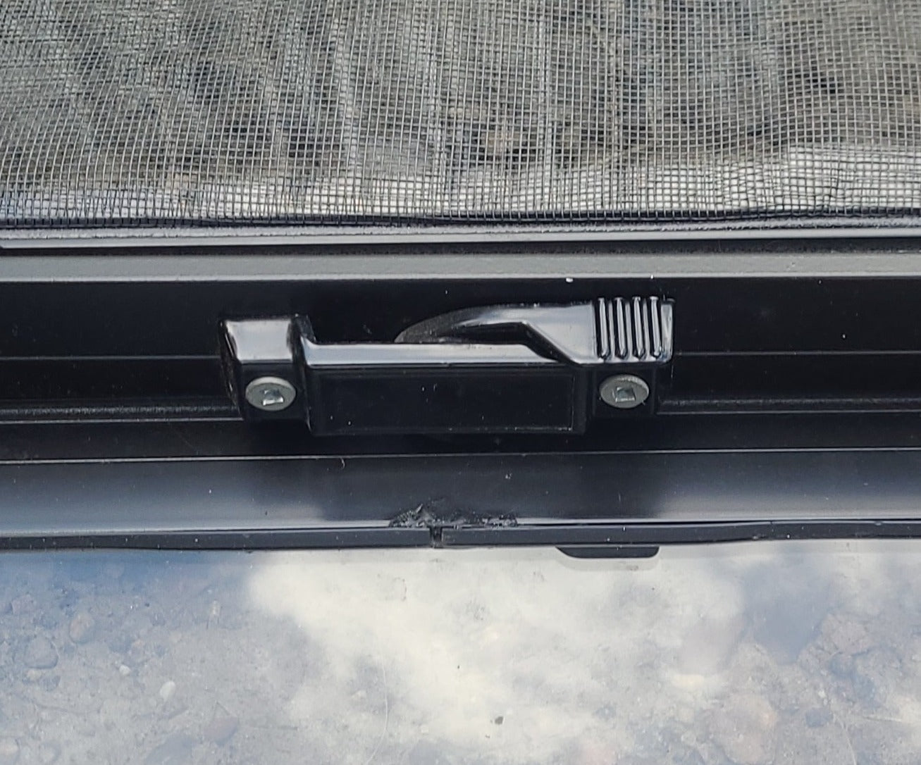 Used Black Radius Opening Window : 42 1/4
