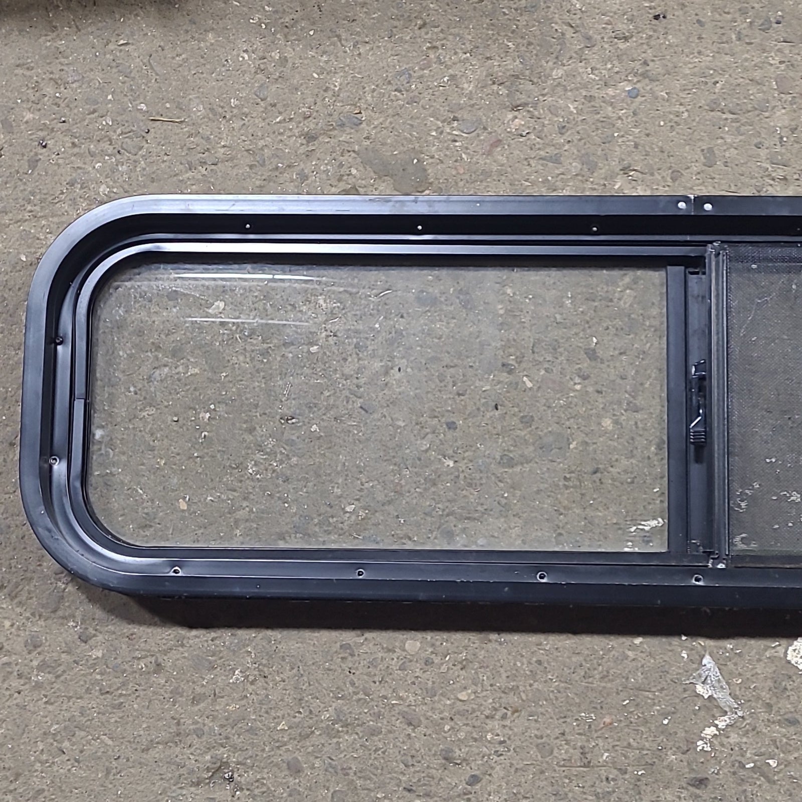 Used Black Radius Opening Window : 42 1/4