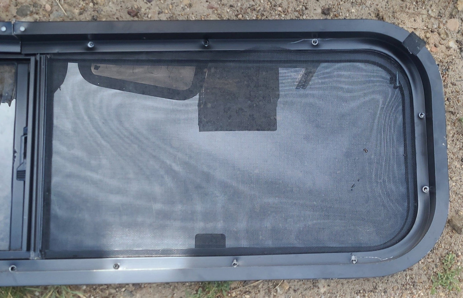 Used Black Radius Opening Window : 42 1/4