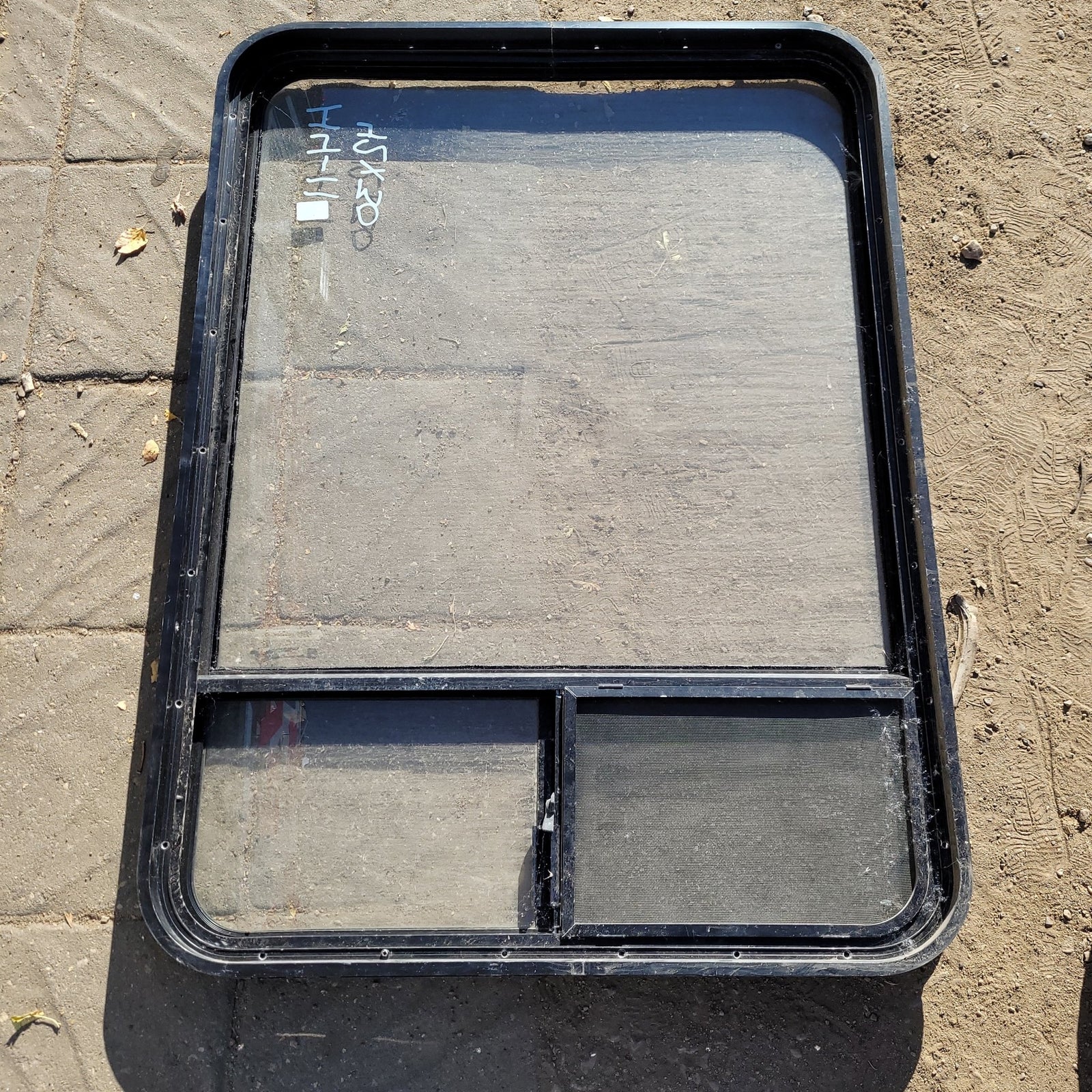 Used Black Radius Opening Window : 42 X 30 X 2