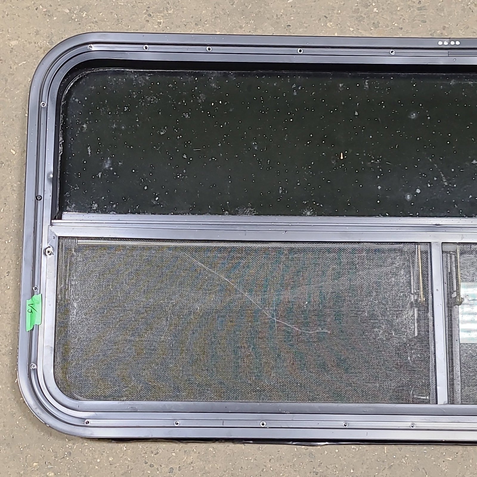 Used Black Radius Opening Window : 45 1/2