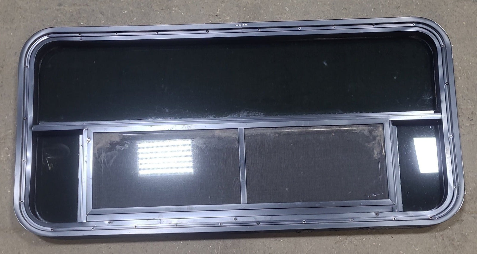 Used Black Radius Opening Window : 45 3/8