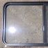 Used Black Radius Opening Window : 48 1/2" W x 26" H x 1 3/4" D - Young Farts RV Parts