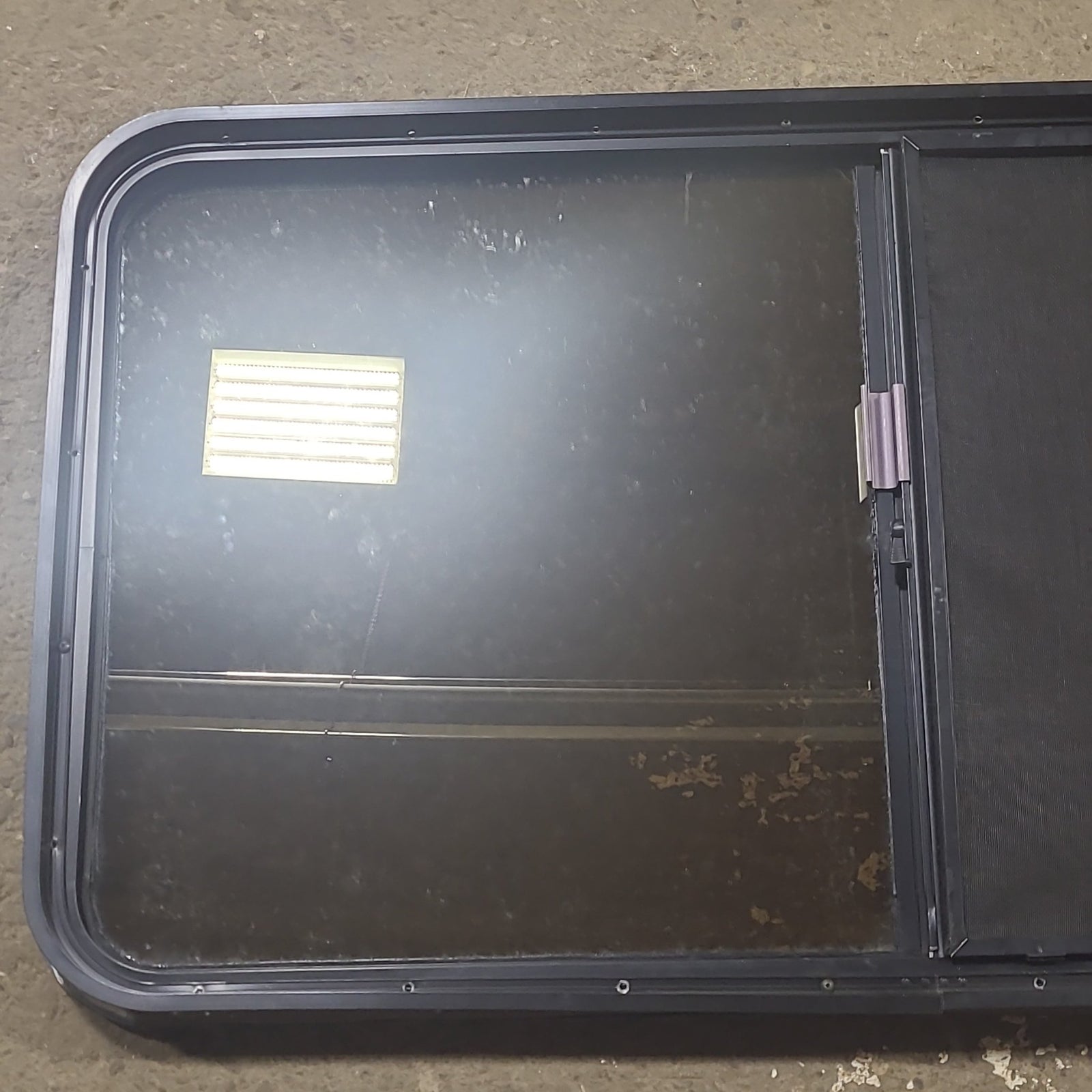 Used Black Radius Opening Window : 48 1/2